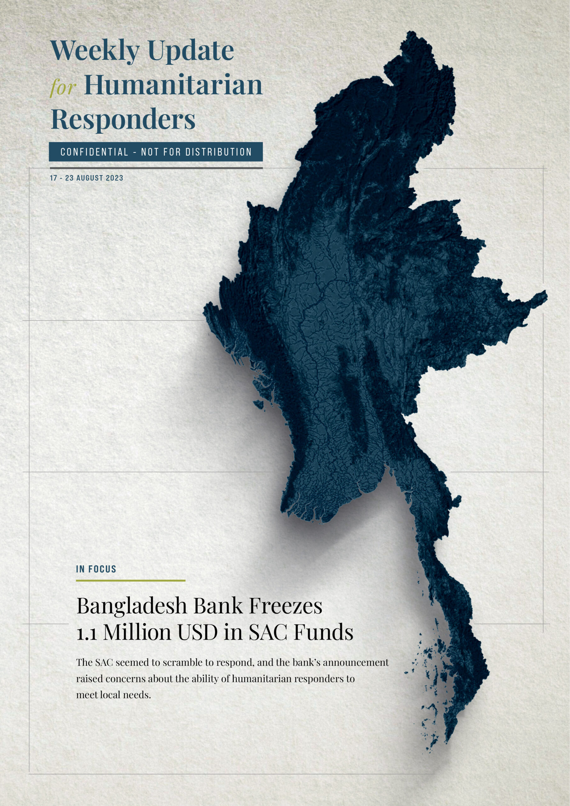Weekly Update for Humanitarian Responders